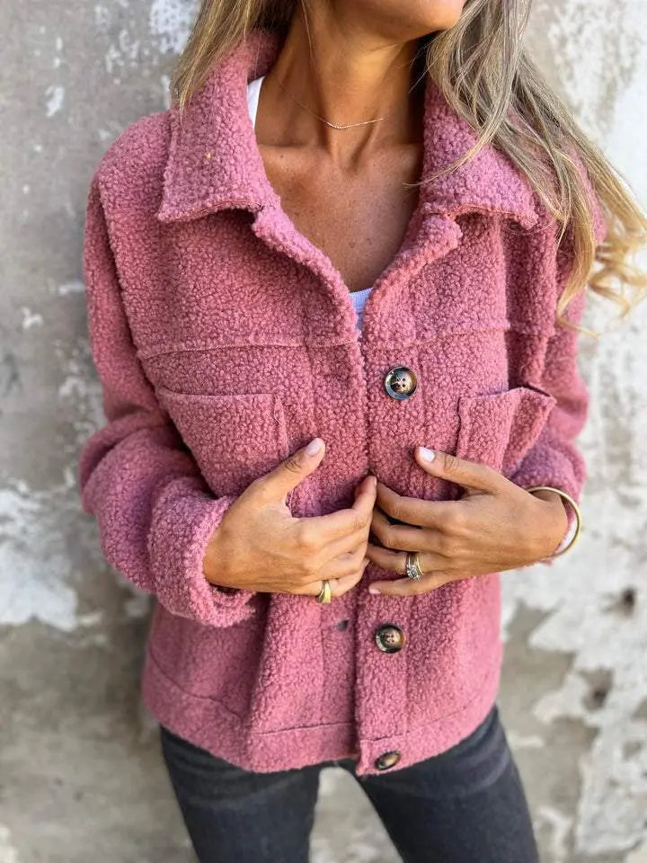 SOFIA | TEDDY FLEECE JACKET femmedunord.com